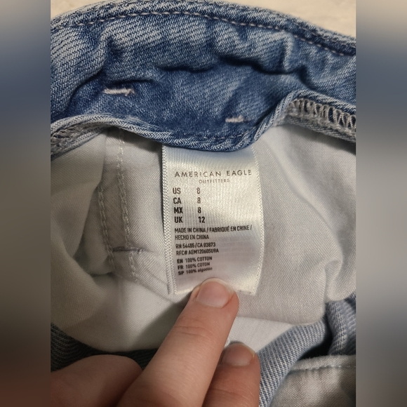 🌟SOLD🌟 AE Denim Paper Bag Mom Shorts - Picture 8 of 8